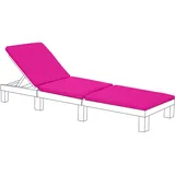 Gardenista Liegenauflage, Auflage für Gartenliege 194 x 66 x 5 cm,Auflagen für Deckchair,Polsterauflage für Sonnenliege Strandliege,Kissen für Liegestuhl Bezug der Kissen abnehmbar (Rosa)