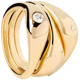 PDPAOLA AN01-994 Damen-Ringset Sugar Silber vergoldet, 52/16,6