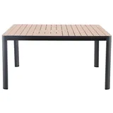 MWH Das Original Minto Ausziehtisch 150-210 x 150 x 76 cm Grau