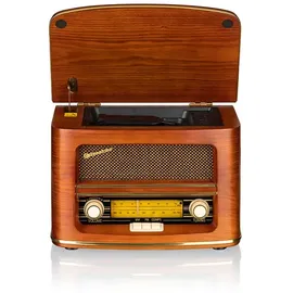Roadstar HRA-1500UEMP - Radio, mit CD-Player und USB, 32 W / 230 V, inkl. Fernbedienung - Braun