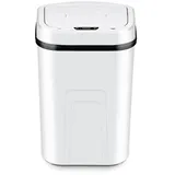 15 Liter Automatischer Sensor Mülleimer ABS-Kunststoff Abfallbehälter Recycler für Küche Badezimmer Bad oder Büro 26.5 cm x 36 cm Weiß