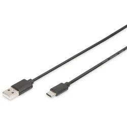 DIGITUS USB Type-C Anschlusskabel, Typ-C - A