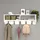 [en.casa] Wandgarderobe Åstorp 120 x 22 x 37 cm Weiß
