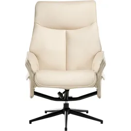 Beliani Fernsehsessel ERATO Kunstleder 0 x 0 x 0 cm Hellbeige mit verstellbarer Rückenlehne