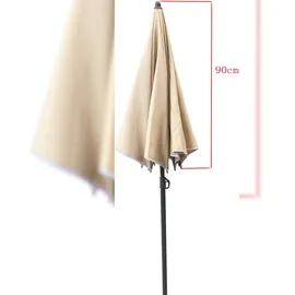 VCM Sonnenschirm Ø 180 cm Braun