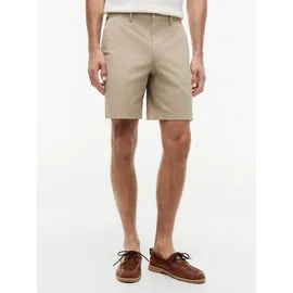 Tommy Hilfiger Chinoshorts TOMMY HILFIGER "DOVER 8" ESS TWILL SHORT", Herren, Gr. 32, N-Gr, batique khaki, Web, Obermaterial: 97% Baumwolle, 3% Elasthan, gerade kniefrei, Hosen Chinoshorts, Twill-Shorts mit 20 cm Schrittlänge