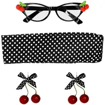 w widmann milano party fashion 50er Jahre Cherry Set Schwarz