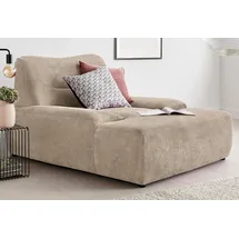 DOMO collection Loveseat Cesena Bezugstoff: Wellenunterfederung, Polyätherschaum 122 x 81 x 151 cm Beige