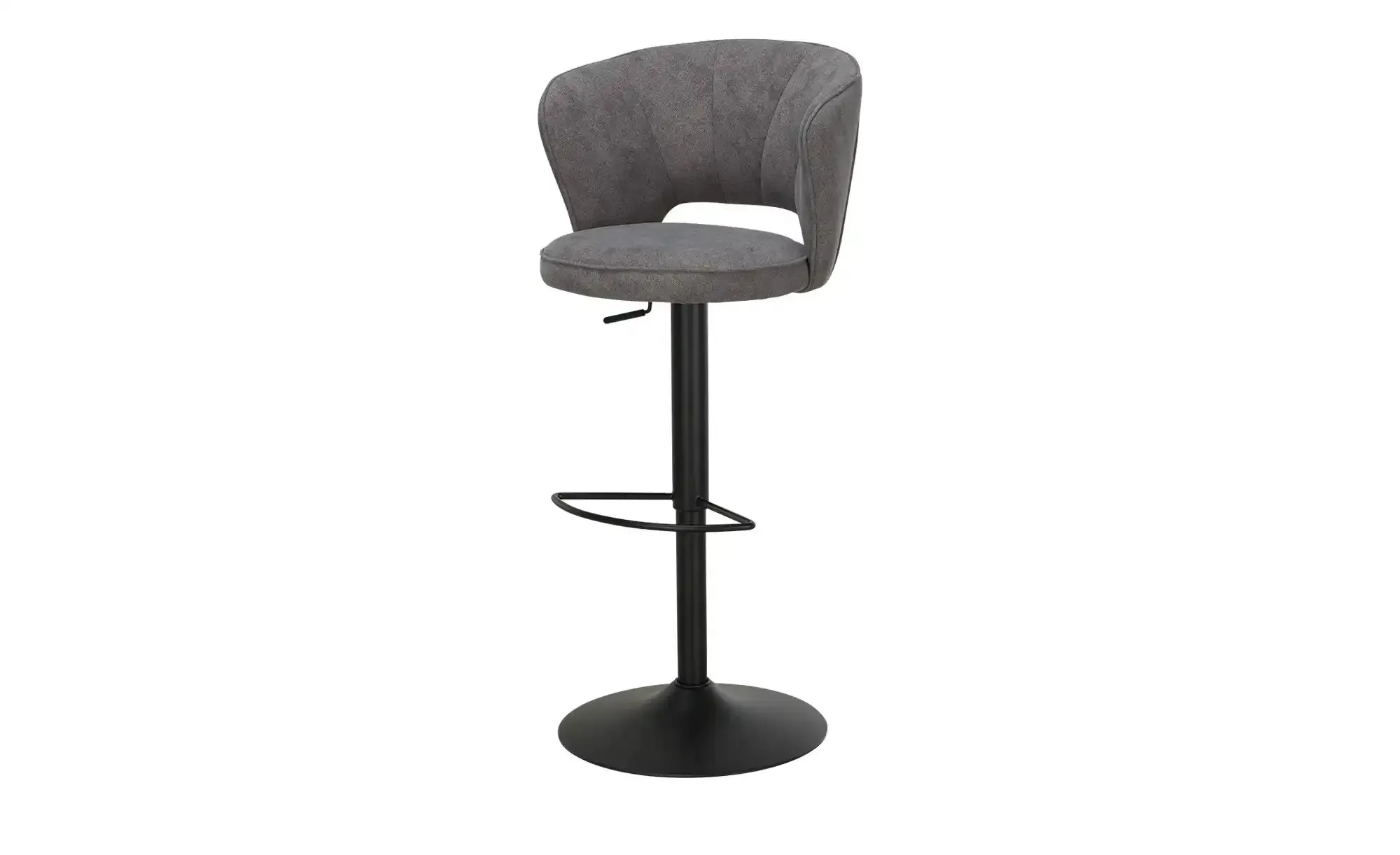 Primo Barhocker mit bequemer Rückenlehne Gerrit ¦ grau ¦ Maße (cm): B: 54 H: 112,8 T: 54.0