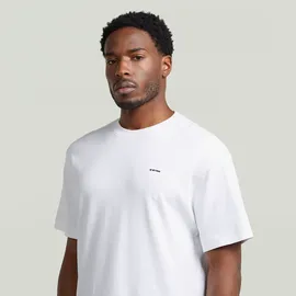 G-Star Regular T-Shirt mit Logo-Print Modell True Weiss, XXL