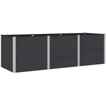 vidaXL Hochbeet 300 x 100 x 91 cm Schwarz