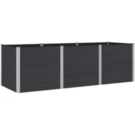vidaXL Hochbeet 300 x 100 x 91 cm Schwarz