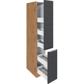 kochstation Apothekerschrank KS-Luhe 30 x 60 x 200 cm Grau