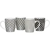 Ritzenhoff & Breker Takeo Kaffeebecher 4er Set schwarz-weiß