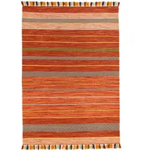 Pergamon Natur Teppich Kelim Kalleen Terrakotta 200x300cm