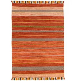 Pergamon Natur Teppich Kelim Kalleen Terrakotta 200x300cm