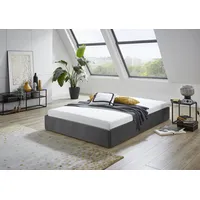 Westfalia Schlafkomfort Polsterbett "Osaka", grau (anthrazit), B:145cm L:205cm, Bezug: