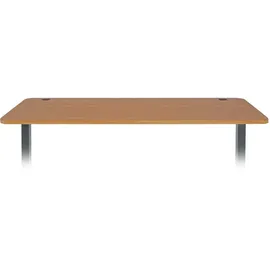 Mendler Tischplatte HWC-D40 für Schreibtische, Schreibtischplatte, 160x80cm MVG-zertifiziert ~ braun Struktur