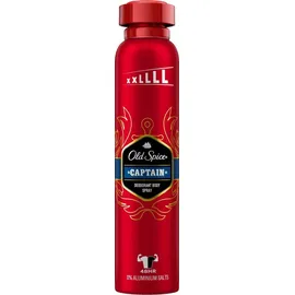 Old Spice 3x Old Spice Captain Deodorant Bodyspray für Männer je 250ml 48h Frische langanhaltender Duft