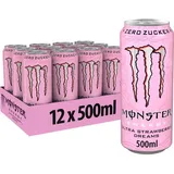 MONSTER ENERGY Ultra, Strawberry Dreams Zero Sugar 12x 500ml