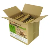Feniks Anzündholz 20 Liter (ca. 5-6 kg) – trockenes Holz für Kamin und Grill (Länge ca. 25 cm)