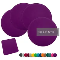 Heimtexland ® 4er Pack Sitzkissen Filz Stuhlkissen Bodenkissen Polster