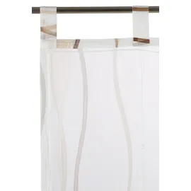 OTTO home Raffrollo OTTO HOME "Dimona" Gr. 2, beige (creme, schoko), B:60cm H:140cm, Voile, Obermaterial: 100% Polyester, Raffrollos, Transparent, Voile, Polyester
