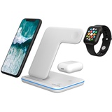 Canyon WS-303 wireless charging stand - 3-in-1 - 15 Watt - White