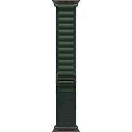 Apple Watch Ultra 2 GPS + Cellular 49 mm Titangehäuse schwarz, Nylon Armband grün L