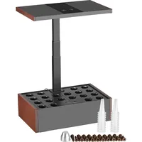 Wiltec Indoor Gartensystem braun, Smart Garden höhenverstellbar, Hydroponisches Anzuchtsystem