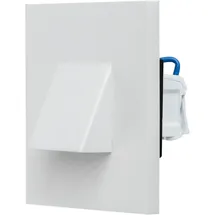 EVN LED Wandeinbauleuchte Edelstahl/Kunststoff IP44 mit Bewegungsmelder 1,8W 3000K weiß