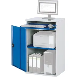 Rau Schrank Metall 65 cm blau abschließbar