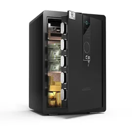 Extralink Lock Star XP-70 Elektronischer Safe mit Code und Fingerabdruck Tresor - Schwarz