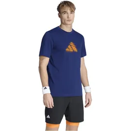 adidas Clay Graphic Kurzarm-t-shirt - dark blue M