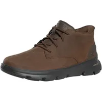 SKECHERS Arch Fit Garza Ridley Stiefelette, Cocoa Leather Synthetic, 42 EU