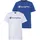 Champion T-Shirt CHAMPION, Jungen, Gr. XXL (176), blau (blau, weiß), Obermaterial: 100% Baumwolle, Rundhals, Shirts T-Shirt, Kurzarm, mit Logoschriftzug, aus Baumwolle und Polyester