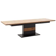 Empinio24 Esstisch ausziehbar 180-280 cm anthrazit + Wildeiche TL3100 - 2 Jahre Gewährleistung - mind. 14 Tage Rückgaberecht - Beige