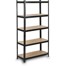 Humberg Schwerlastregal Metall 150 x 75 x 30 cm Schwarz