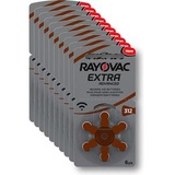 Rayovac Hörgerätebatterien Extra Advanced Typ 312/PR41/1.45V/4607 Zink-Luft braun 60 St.