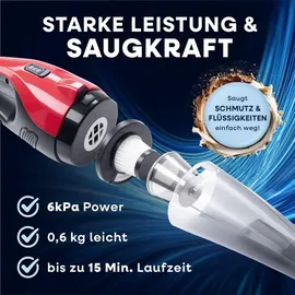 Clean Maxx CleanMaxx 15060 Akku-Handstaubsauger rot/schwarz