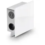 naber gmbh Mira Quad Glas USB 2 St. Weiß