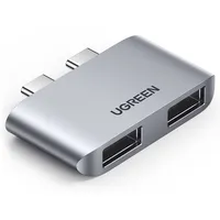 UGREEN CM413, 2x USB-C bei 2x USB 3.0 (grau)