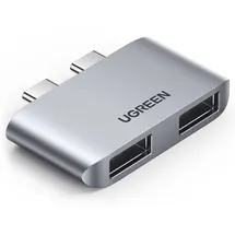 UGREEN CM413, 2x USB-C bei 2x USB 3.0 (grau)