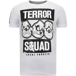 Local Fanatic  T-Shirt Beagle Boys Squad Fun Shirts  in Weiss, EU XL