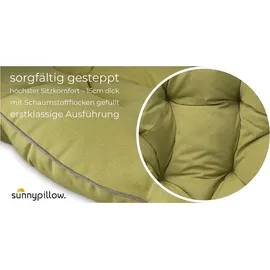 sunnypillow Papasansessel Loungesessel grün