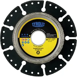 TYROLIT Diamant Trenn- & Anfasscheibe, Ø 125 mm, Bohrung 22,23 mm, Form UC3, Premium DCCI Combi, effizient, galvanisiert