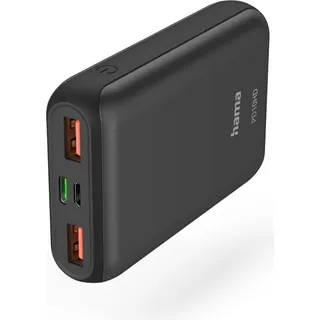Hama PD10-HD 10000mAh, 2x USB-A, USB-C, für Schnellladen, Anth. (00201662)