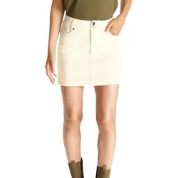AjC Damen Mini-Rock im Cord-Stil Freizeit-Rock 96844353 Creme-Weiß - 36