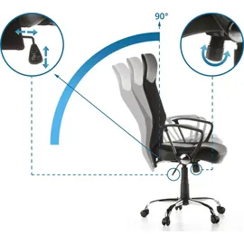 HJH Office STRYKA Netzstoff Schwarz