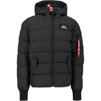 Alpha Industries Winterjacke Hooded Puffer Alpha FD schwarz Herren